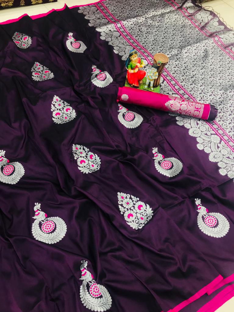 Lichi Silk saree