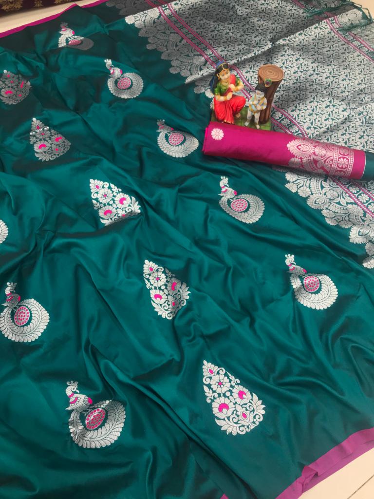 Lichi Silk beautiful  Saree
