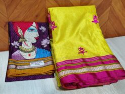 Yellow Khun Customized Saree
