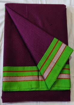 Resham Blended cotton Plain  khan Saree