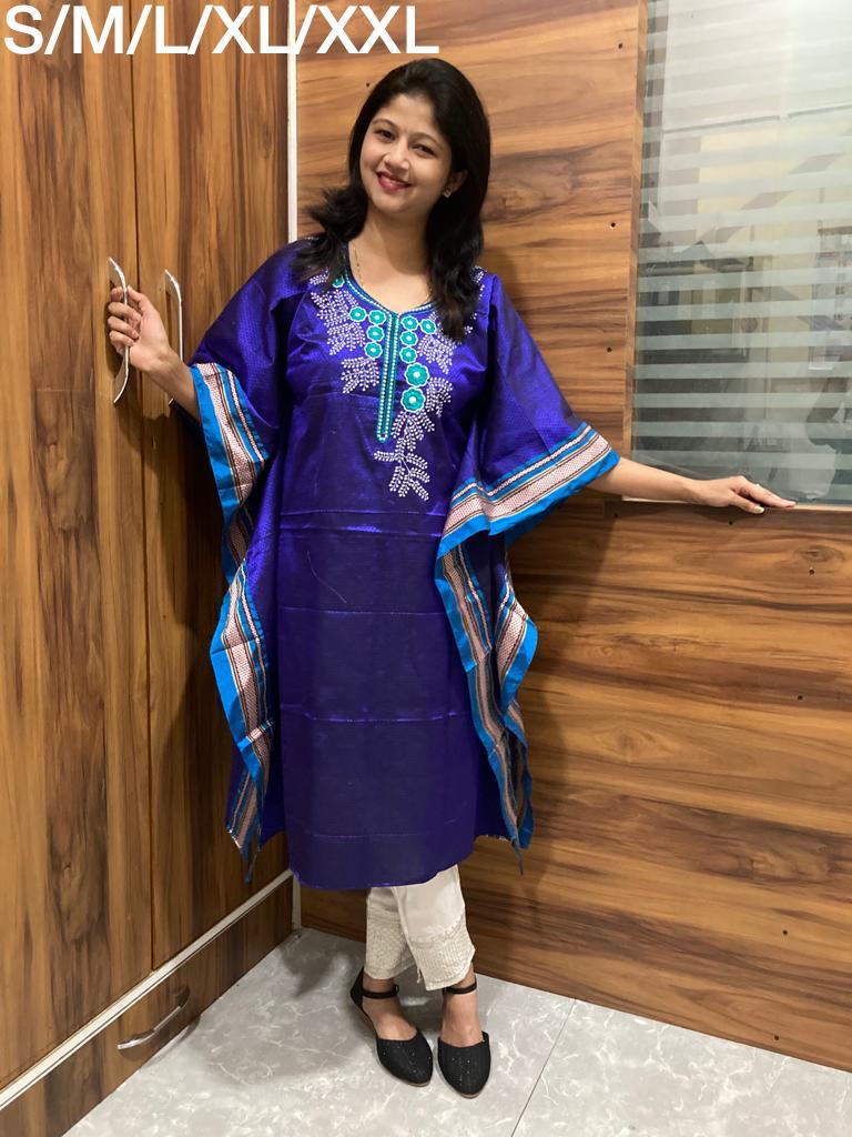 Exclusive khan kaftans with Traditional Kasuti work
