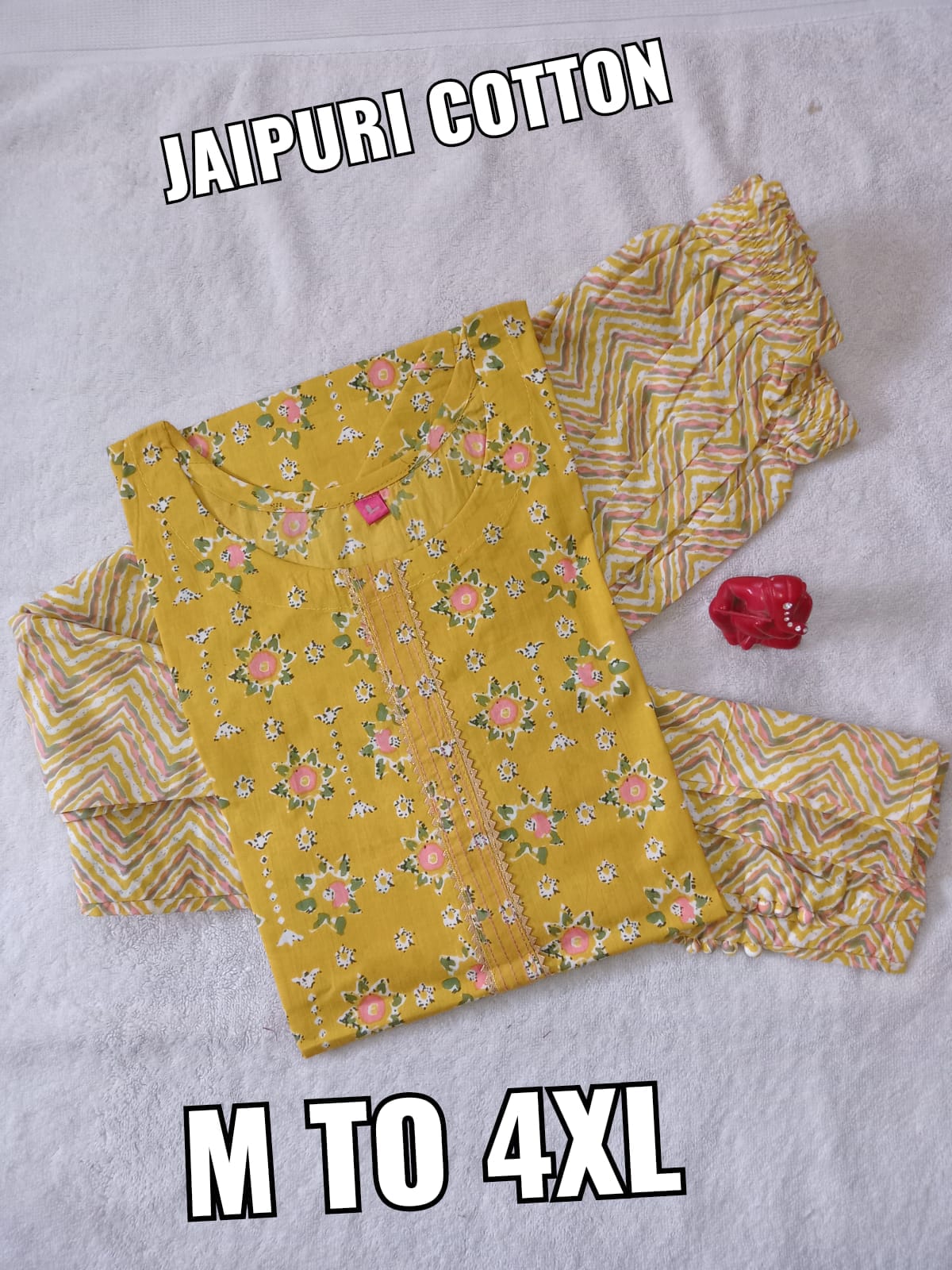 Jaipuri cotton Kurti with Pant