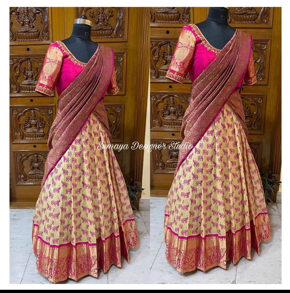 Kanjivaram Silk Zari Lehanga Choli