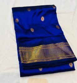 Pure Silk Self Maharani Paithani Handmade Saree