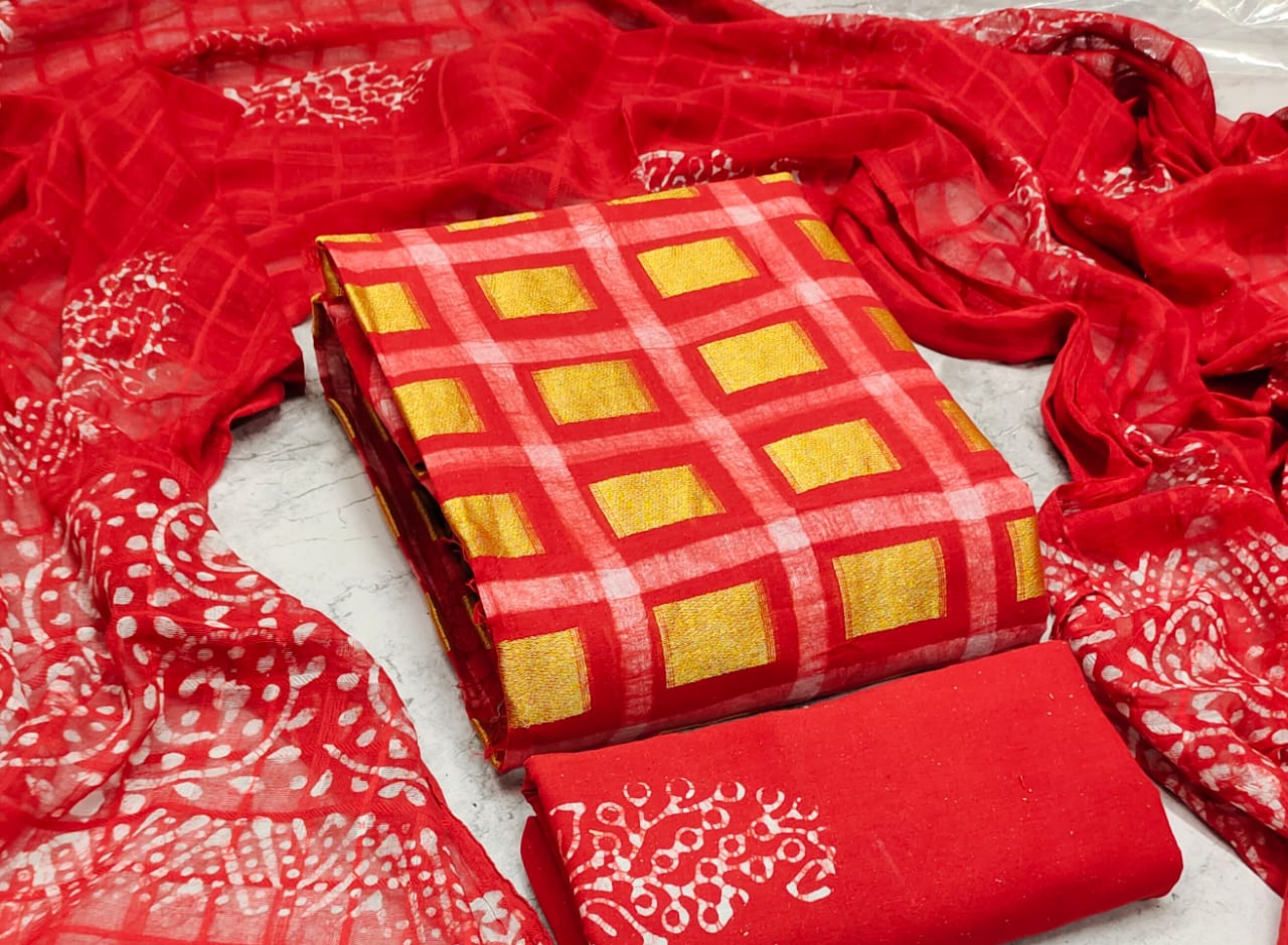 Pure Soft Cotton Dress Material