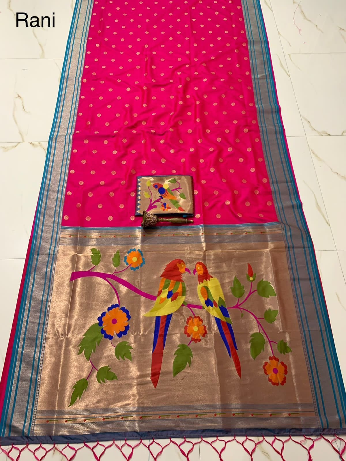 Latest Pure Soft  Kanjivaram  Paithani Silk Saree