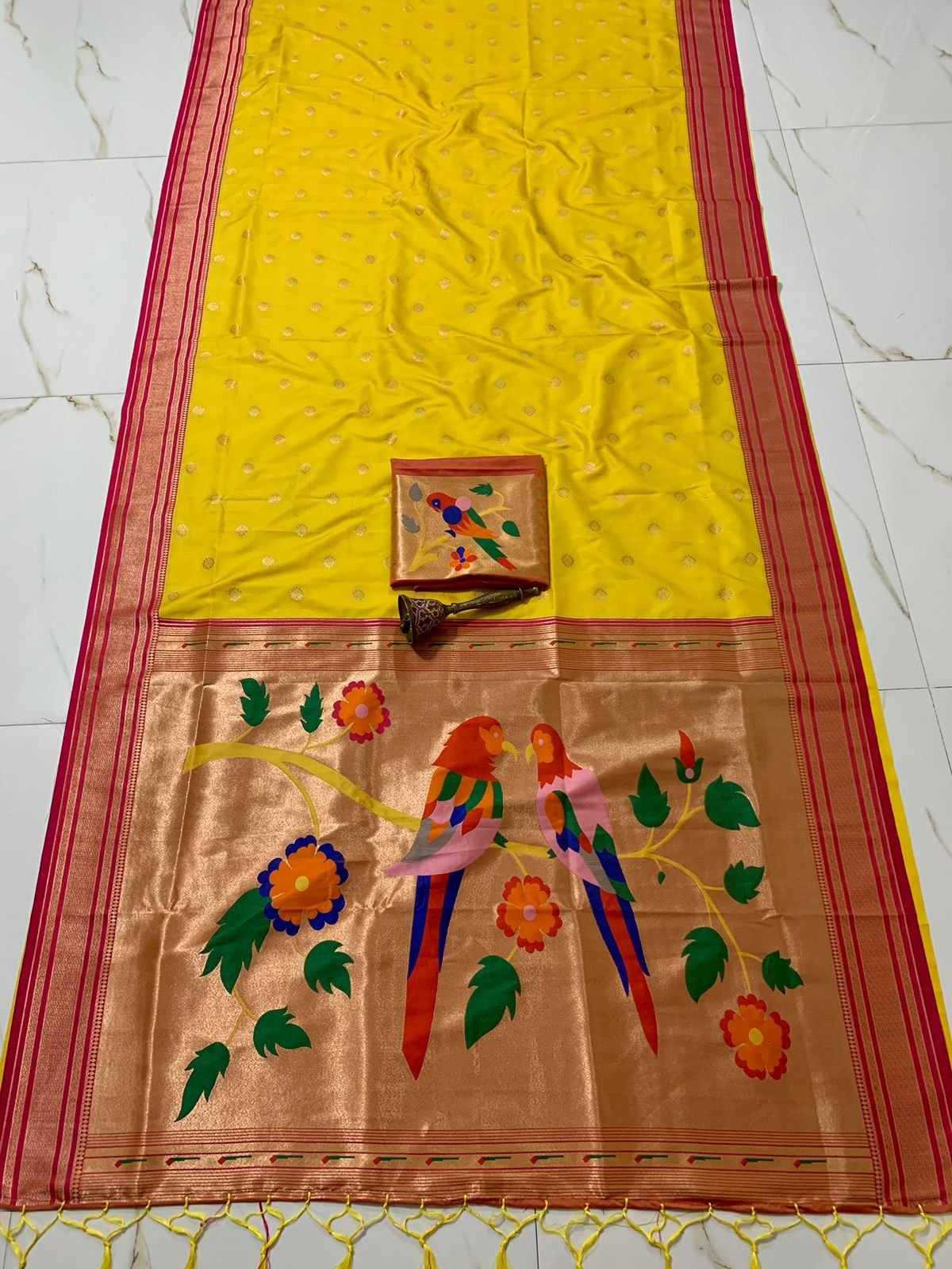 Latest Pure Soft  Kanjivaram  Paithani Silk Saree