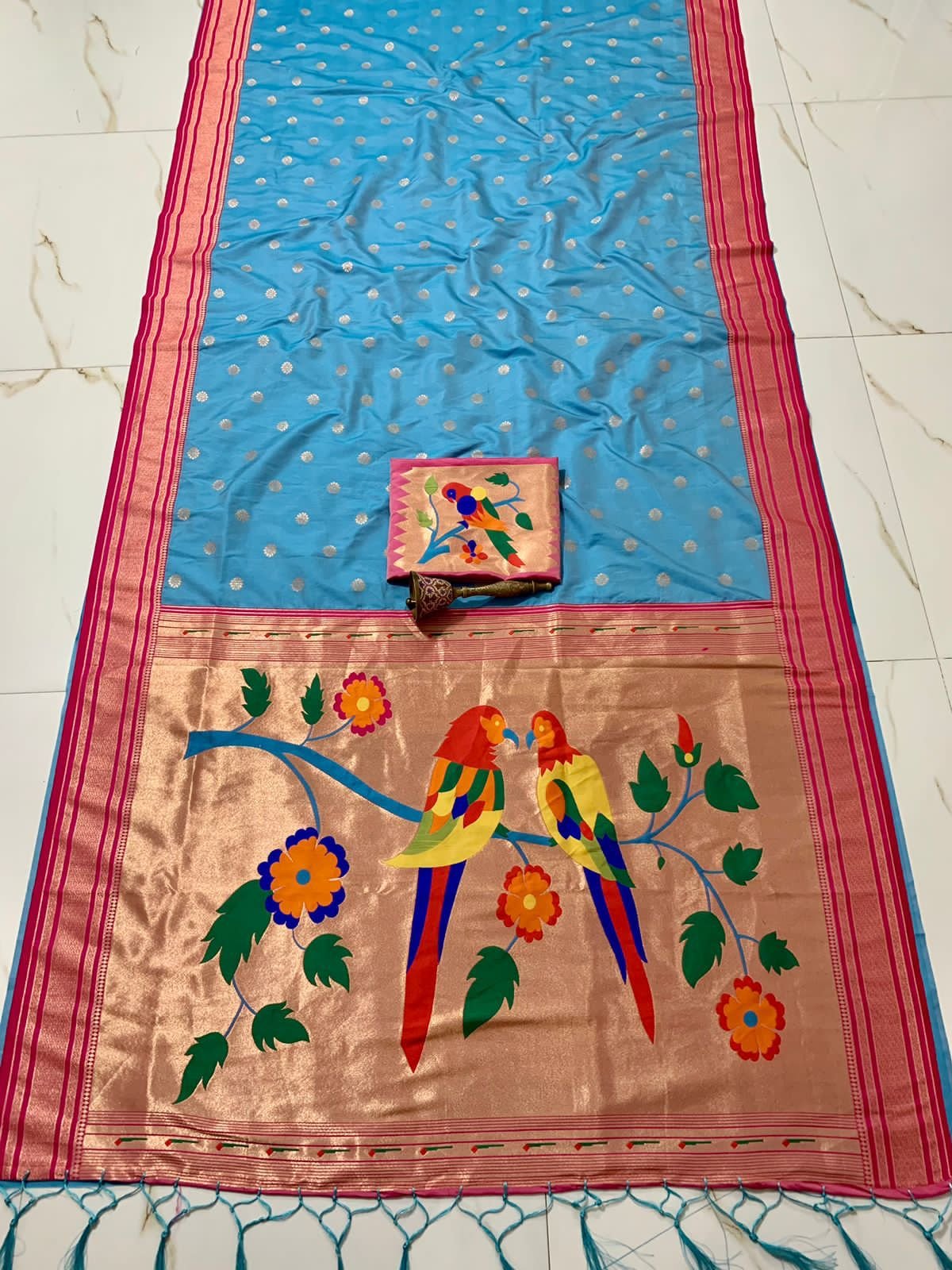 Latest Pure Soft  Kanjivaram  Paithani Silk Saree