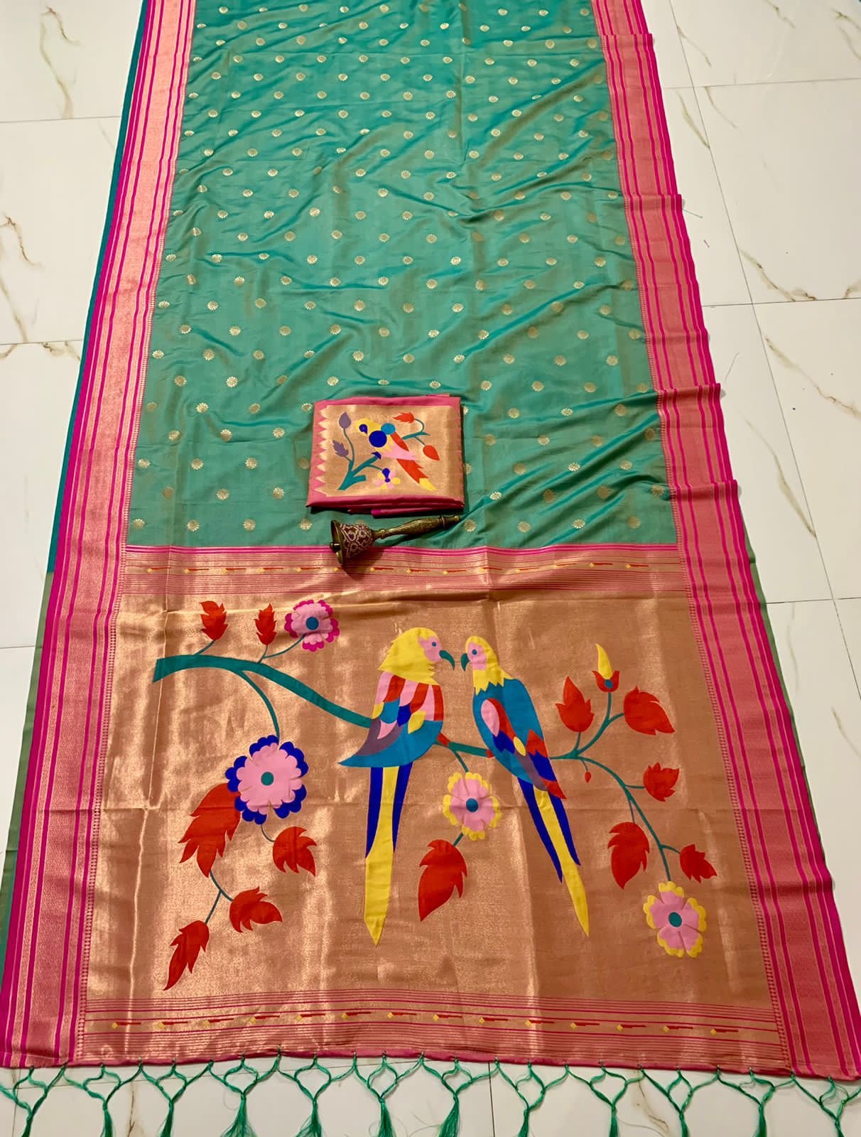 Latest Pure Soft  Kanjivaram  Paithani Silk Saree