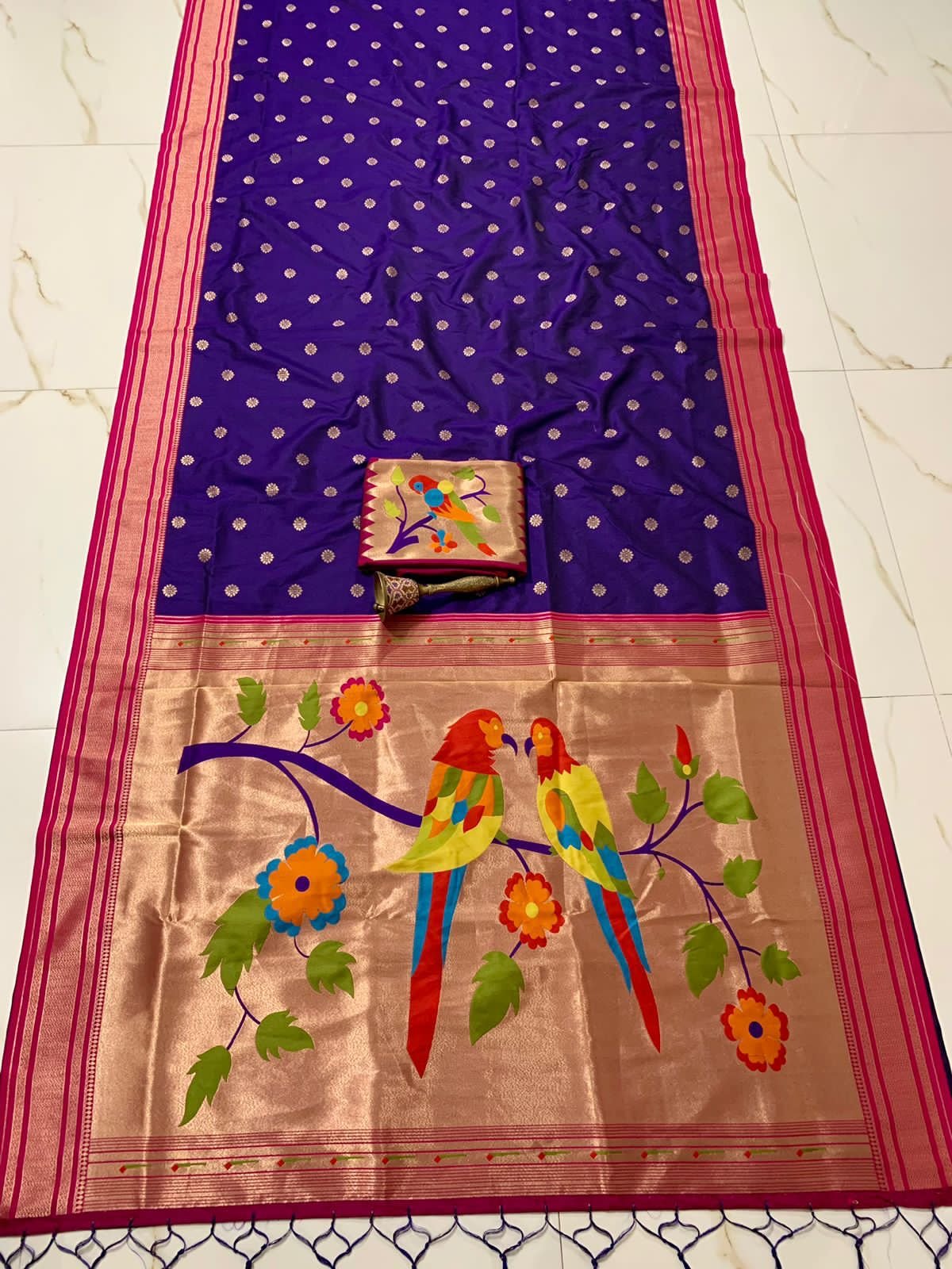 Latest Pure Soft  Kanjivaram  Paithani Silk Saree