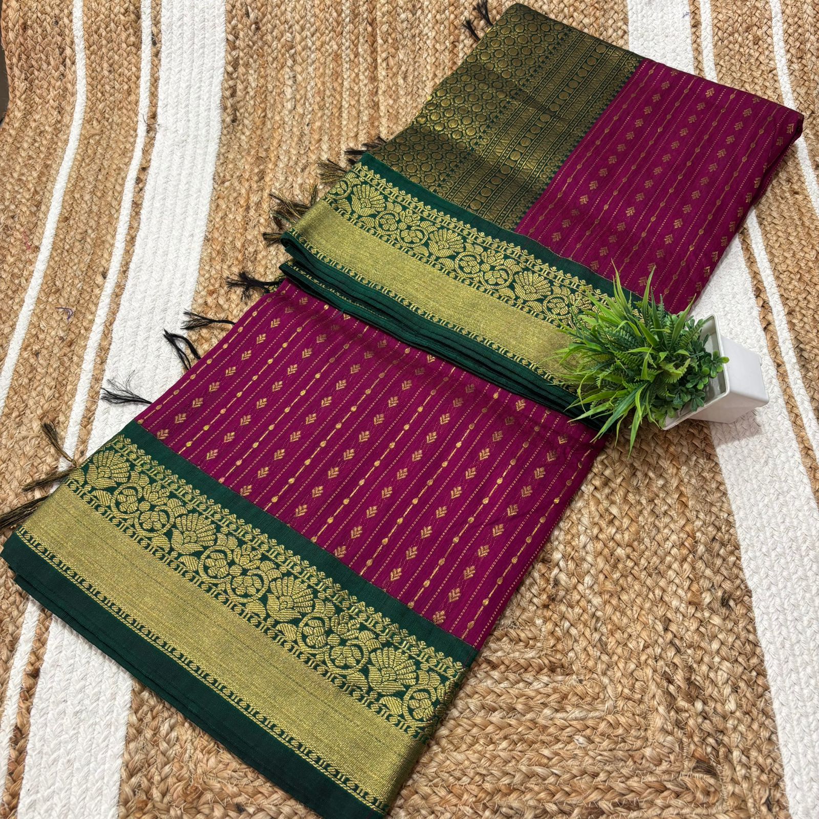 Premium Putta Cotton Saree