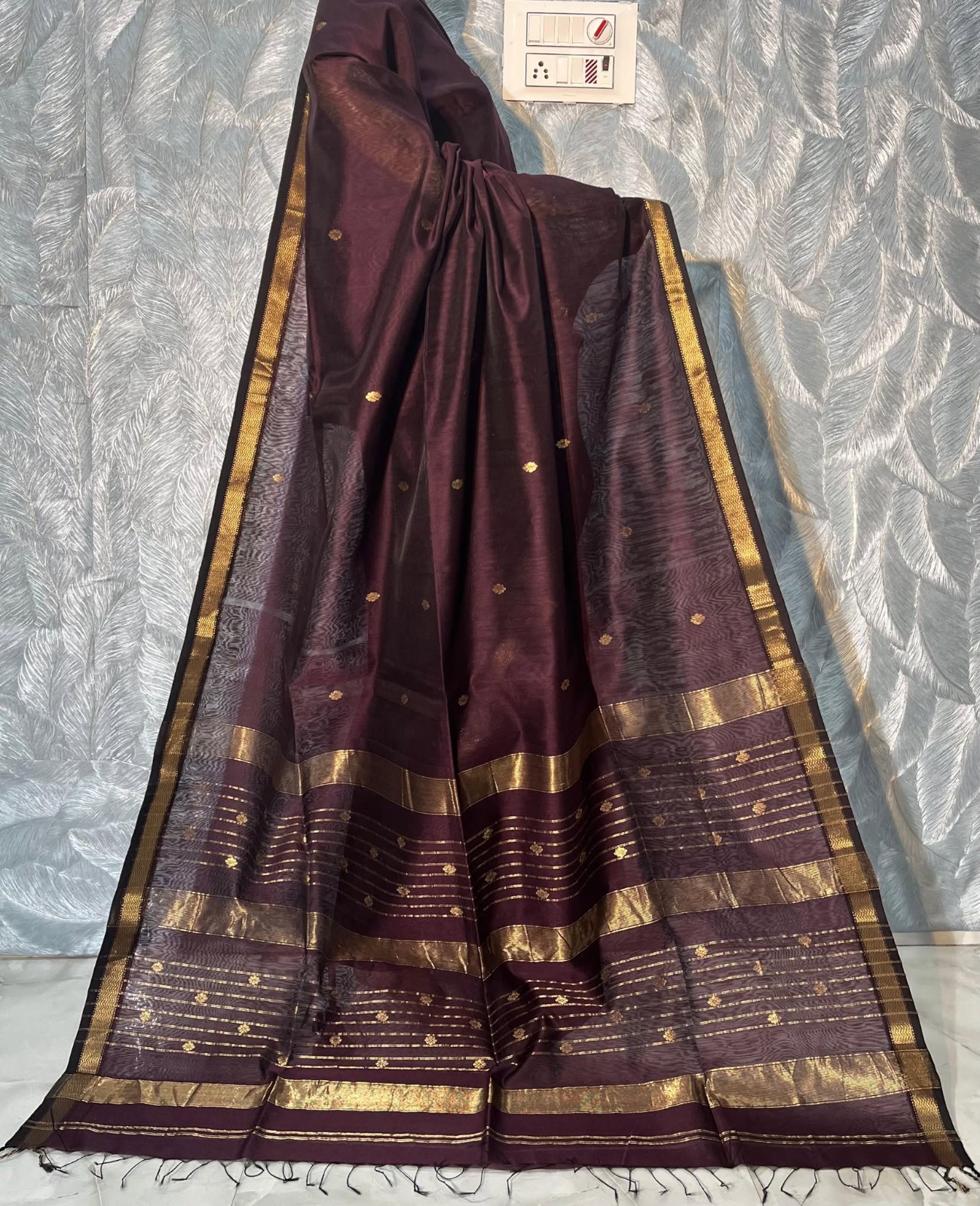 Trending Pure Maheshwari Handloom Rewa Border Saree