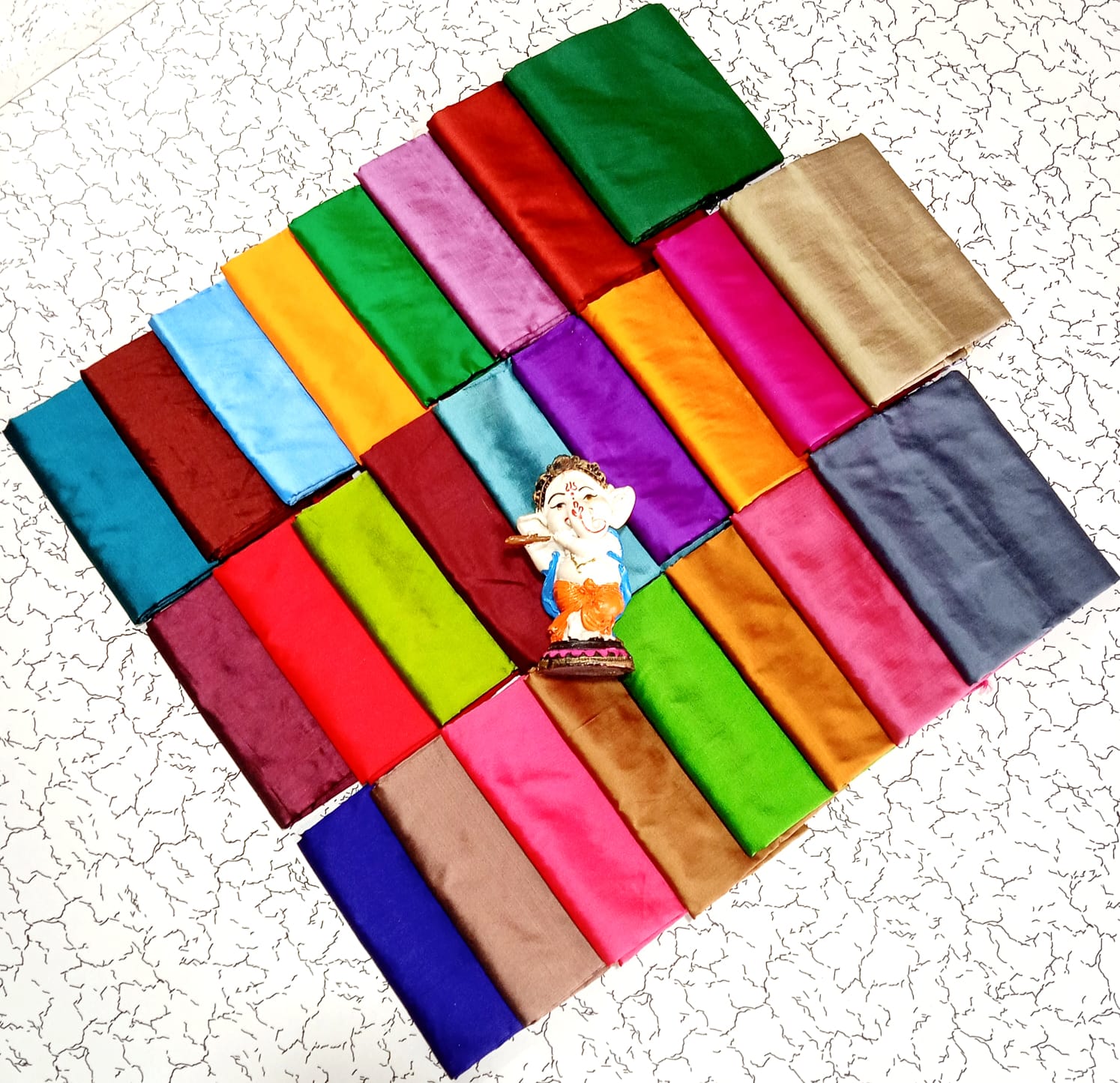 Premium Silk-Cotton Blouse Piece Material for Gifting (Set 0f 25 Blouse Pieces)