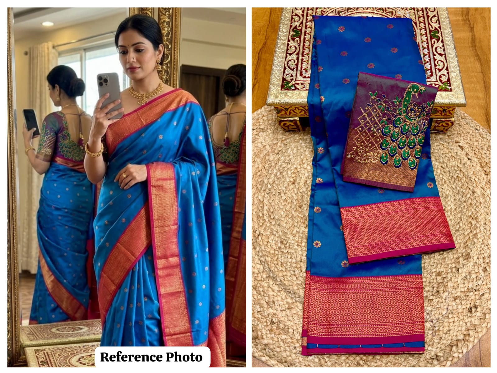 Alternative view of Laxmi Kadiyal Paithani